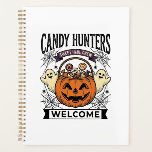 Collectionneur de bonbons Halloween Gravure vintag
