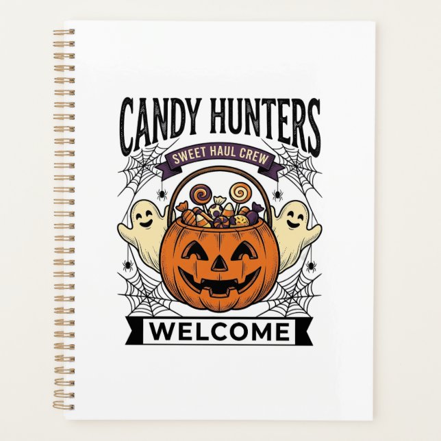 Collectionneur de bonbons Halloween Gravure vintag (Devant)