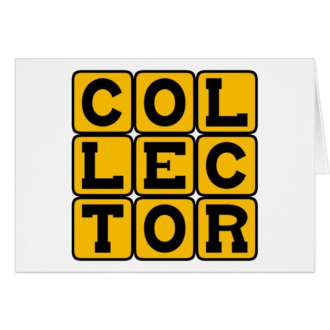 Collectionneur, pièce, timbre ou autre (Devant horizontal)