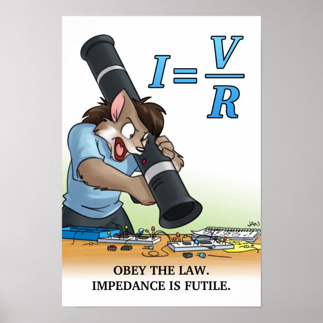 College Catastrophe - Poster - Ohm's Law (Devant)