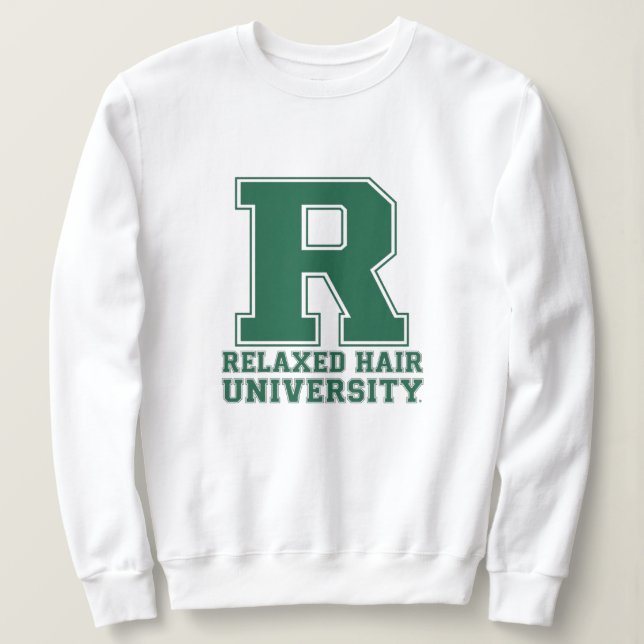 College Letter Relaxed Hair Love Graphic Pullover (Design devant)