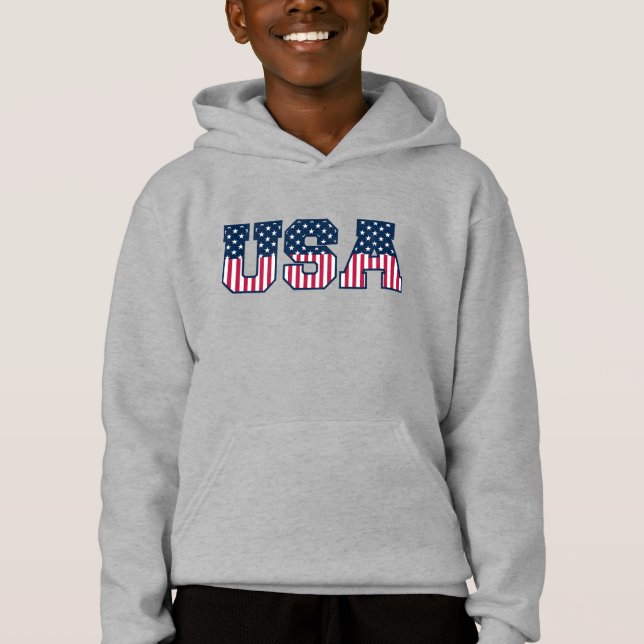 College USA Font Red White Blue Stars And Stripes (Devant)