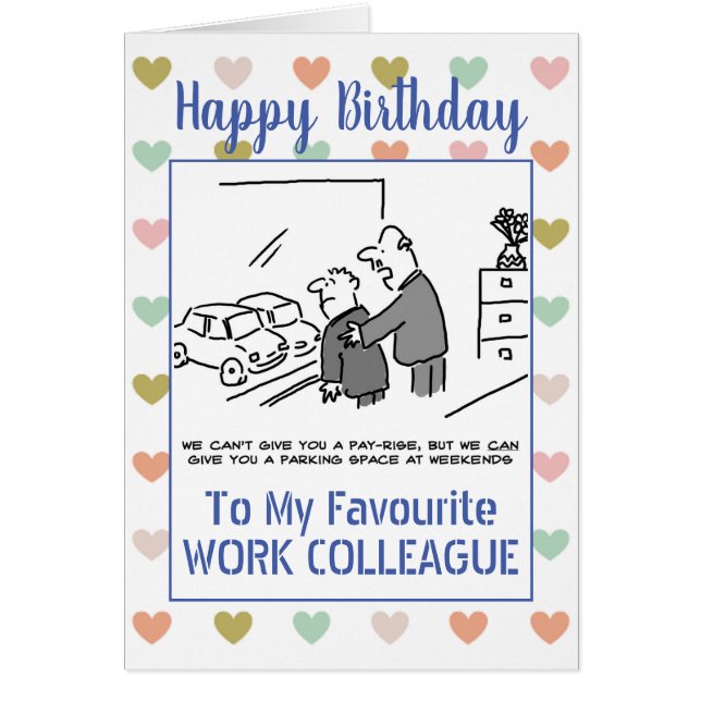 Collègue de travail de joyeux anniversaire (Devant)