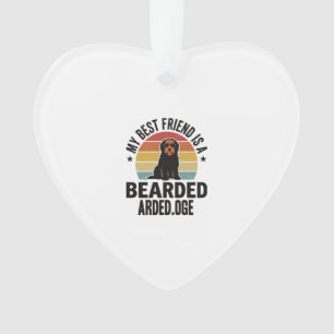 Colley barbu Design pour amateur de chien Coucher 