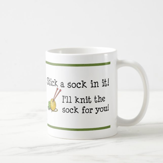 Collez une chaussette dans elle ! Tasse (Droite)