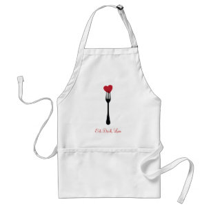 Collez une fourchette dans mon tablier de coeur