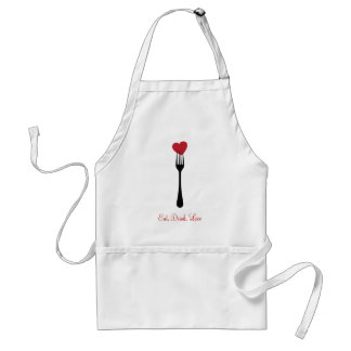 Collez une fourchette dans mon tablier de coeur