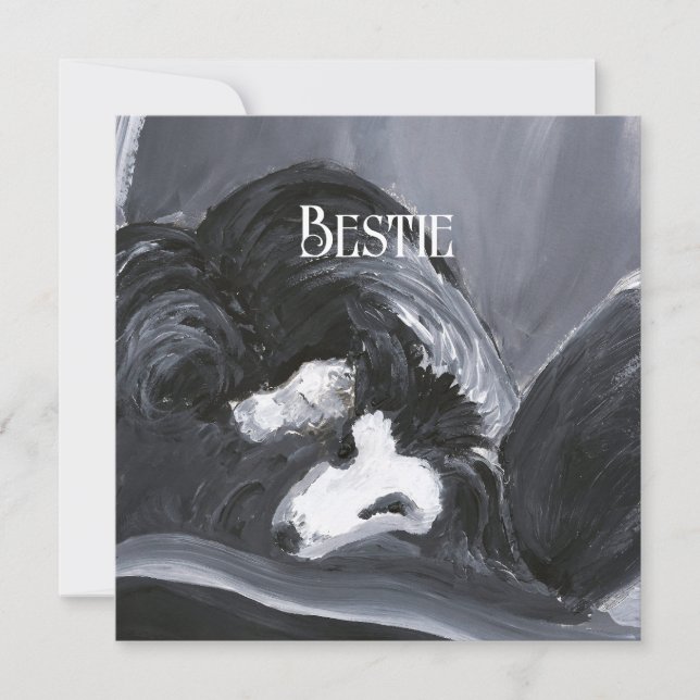 Collie Bordure Possédant Peinture personnalisée (Devant)