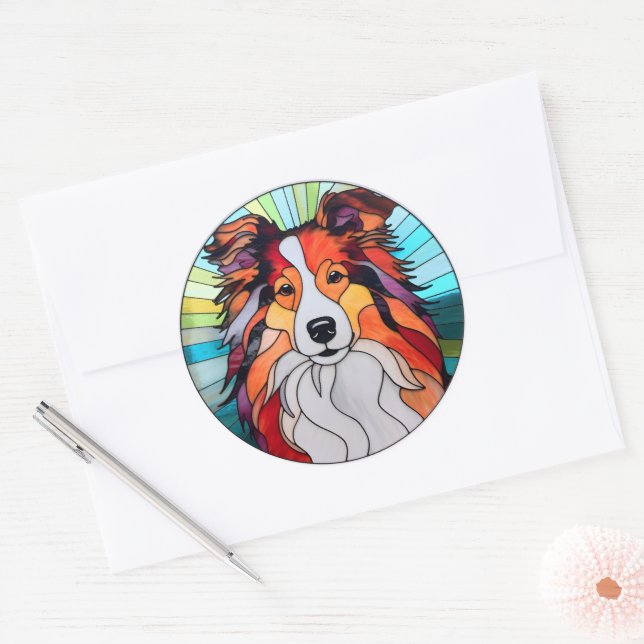 Collie Chien Sticker Pack (Enveloppe)
