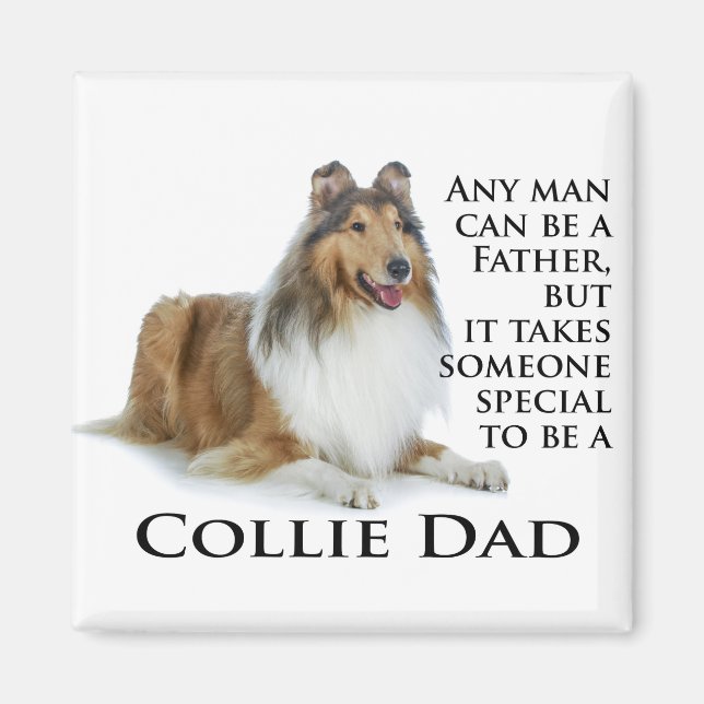 Collie Dad Magnet (Devant)