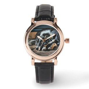 Collie de la frontière endormie Montre électroniqu