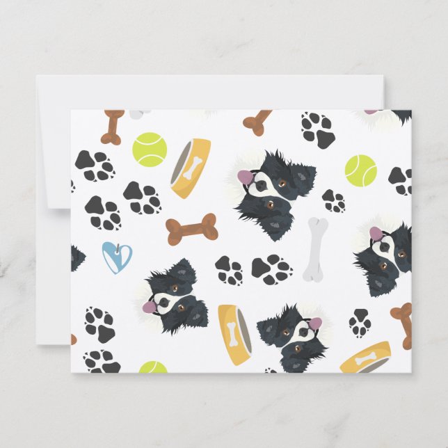 Collie frontalier de chien souriant (Devant)