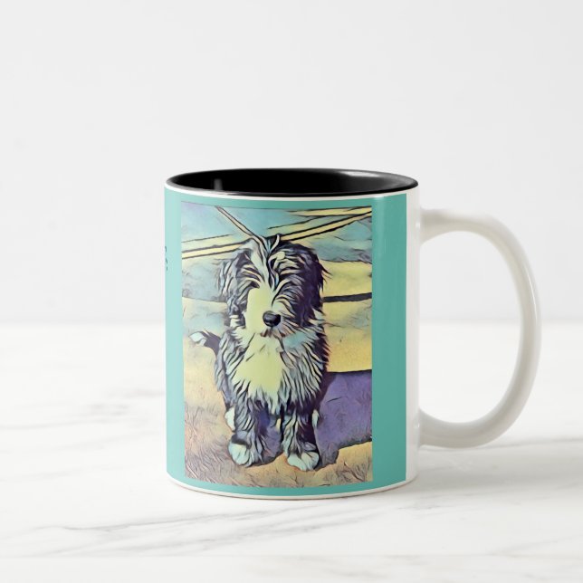 Collie Puppy Mug (Droit)