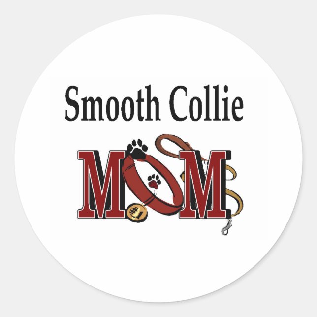 Collie Smooth Mom Sticker (Devant)