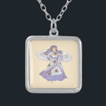 Collier Ange à fleurs de lilly<br><div class="desc">Collier Lily Angel, Vêtements Angel, T-shirts Angel, Cadeaux Angel par ArtMuvz Illustration. Un t-shirt Charming Lily Angel pour maman, papa, enfants, bébé. Ange chrétien et cadeaux de Noël, sac fourre-tout, mug, casquette. Les cadeaux d'anges sont une façon réfléchie et significative de montrer à quelqu'un qui vous tient à coeur.Les cadeaux...</div>