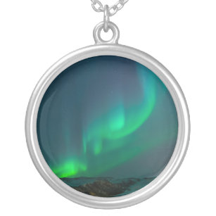 Collier Aurora Borealis Lumières du Nord ciel de l'Alaska 