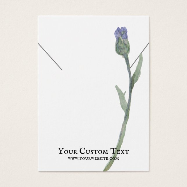 Collier Bijoux Carte d'affichage ・ Fleur pastel (Devant)