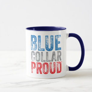Collier bleu 11oz fier. Tasse de café en céramiq
