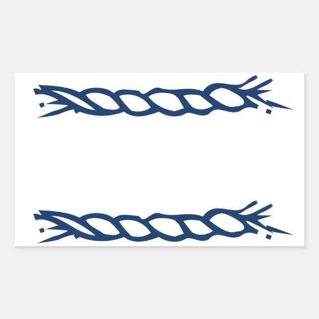 Collier bleu marine blanc étiquette de pot épice (Devant)