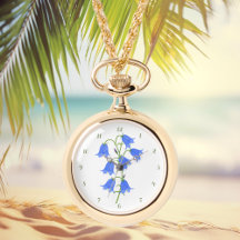 Collier Bluebells Lovely  Montre avec chiffres