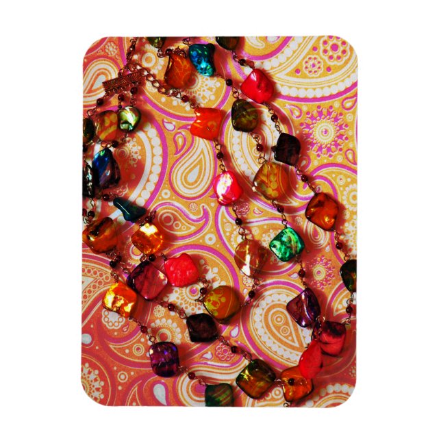 Collier bohème Gemstone Paisley Magnet photo (Vertical)