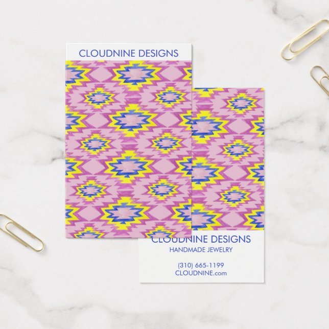 Collier Boho Rose Erosion Bijoux Carte d'affichage (Bureau)