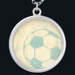 Collier Boule de soccer bleu Pastel par Chariklia Zarris<br><div class="desc">Montrez votre amour pour le passe-temps préféré des mondes avec cette grande impression d'un ballon de football de Chariklia Zarris. Le bleu pastel et l'ombrage donnent à la pièce l'impression de mouvement, comme si le ballon était juste frappé et il roule. Achetez une copie dès aujourd'hui et accrochez-la chez vous...</div>