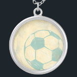 Collier Boule de soccer bleu Pastel par Chariklia Zarris<br><div class="desc">Montrez votre amour pour le passe-temps préféré des mondes avec cette grande impression d'un ballon de football de Chariklia Zarris. Le bleu pastel et l'ombrage donnent à la pièce l'impression de mouvement, comme si le ballon était juste frappé et il roule. Achetez une copie dès aujourd'hui et accrochez-la chez vous...</div>