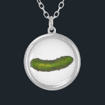Collier Brochure Pochettes Crunchy Green Sour Pickle Foodi<br><div class="desc">Avec une illustration originale d'un cornichon vert crunchy!</div>