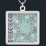 Collier Carrelage Batik Bleu I<br><div class="desc">Floral</div>