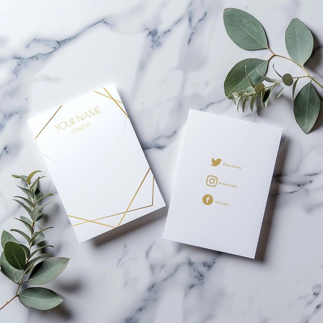 Collier, carte d'affichage bracelet avec icônes so (Gold geometric frame, simple and modern necklace or bracelet display holder)