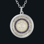 Collier cinquantième Anniversaire de mariage<br><div class="desc">cinquantième Motif d'anniversaire de mariage en or</div>