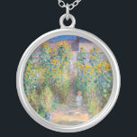 Collier Claude Monet - Le jardin de l'artiste à Vetheuil<br><div class="desc">Jardin de l'artiste à Vetheuil / Le jardin de l'artiste à Vetheuil - Claude Monet,  Huile sur toile,  1881</div>