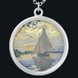 Collier Claude Monet - Voilier au Petit-Gennevilliers<br><div class="desc">Bateau à voile au Petit-Gennevilliers / Voilier au Petit-Gennevilliers - Claude Monet,  1874</div>
