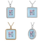 Collier Coeurs et fleurs mignons Meilleure maman jamais<br><div class="desc">Célébrez le coeur de votre famille avec nos colliers "Best Mom Ever" modernes et élégants, ornés de coeurs et de fleurs de charme. Chaque pièce est un symbole d'amour et d'admiration collective, magnifiquement conçue pour honorer le lien extraordinaire qu'elle partage avec toute la famille. Offrez-lui ce jour de la Fête...</div>