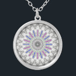 Collier Conception minakari fractale<br><div class="desc">Un bel art fractal,  Mandala avec des oeuvres de minakari.</div>