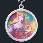 COLLIER CONCERT DE PRINTEMPS HARMONY TRIO<br><div class="desc">Coloré,  artistique lunatique,  figuratif abstrait peinture à l'aquarelle contemporaine avec trois personnages,  tourbillons floraux,  roses,  fleurs,  étincelles d'or,  feuille d'argent dans les couleurs vives jaune,  rouge vert,  bleu,  rose fuchsia.</div>