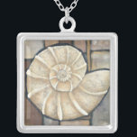 Collier Coque d'Abalone<br><div class="desc">Charikilia Zarris est une artiste talentueuse connue pour ses oeuvres d'art océaniques. Ses images sont paisibles et calmes vous relaxant avec chaque photo. Obtenez cette oeuvre d'art nautique avec une coquille d'Abalone au centre de tout, bordée de carrelage et d'une belle palette de couleurs.</div>
