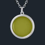 Collier Couleur solide d'olive<br><div class="desc">Couleur solide d'olive</div>