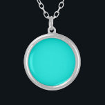 Collier Couleur solide turquoise brillante<br><div class="desc">Couleur solide turquoise brillante</div>