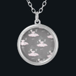 Collier Couture rose et gris Ballerina Girls Whimsical Chi<br><div class="desc">collier</div>