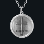 Collier "CROYEZ EN VOUS" les bijoux croisés chrétiens<br><div class="desc">La conception croisée chrétienne Artsy grunge fraîche avec le texte "CROIENT EN VOUS". ©riverme* | de Copyright 2014-Present | tous droits réservés</div>