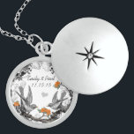 Collier d'anniversaire des oiseaux de corail Vinta<br><div class="desc">Colliers de conservation Choisissez soit Plat Argent,  soit Argent Argent Sterling</div>