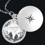 Collier d'anniversaire des oiseaux Vintages mariag<br><div class="desc">Colliers de conservation Choisissez soit Plat Argent,  soit Argent Argent Sterling</div>