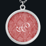 Collier d'argent en argent en dentelle rouge<br><div class="desc">Beau collier en argent Lace Sterling - couleur arrière - plan peut être changée. Grand comme une faveur de mariage,  un cadeau mariage,  un cadeau d'anniversaire ou un cadeau de vacances.</div>