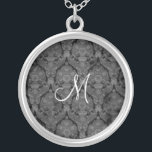 Collier d'argent stérile en dentelle noire<br><div class="desc">Beau collier en argent Lace Sterling - couleur arrière - plan peut être changée.. Grand comme une faveur de mariage,  un cadeau mariage,  un cadeau d'anniversaire ou un cadeau de vacances.</div>