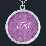 Collier d'argent stérile en dentelle violette<br><div class="desc">Beau collier en argent Lace Sterling - couleur arrière - plan peut être changée.. Grand comme une faveur de mariage,  un cadeau mariage,  un cadeau d'anniversaire ou un cadeau de vacances.</div>