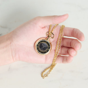 Collier de créateur Black Medusa Montre Bling Blin