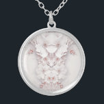 Collier de fleurs rose ivoire<br><div class="desc">Beau collier floral rose rose bleu ivoire</div>