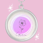 Collier de gloire du matin de septembre - Customis<br><div class="desc">Découvrez le charme de septembre avec notre "collier de gloire du matin de septembre". Ce collier met en valeur la gloire du matin, symbole d'affection et d'amour non sollicité, dans un cercle vibrant de lavande. Les détails complexes de la fleur témoignent du début de l'automne, ce qui en fait un...</div>